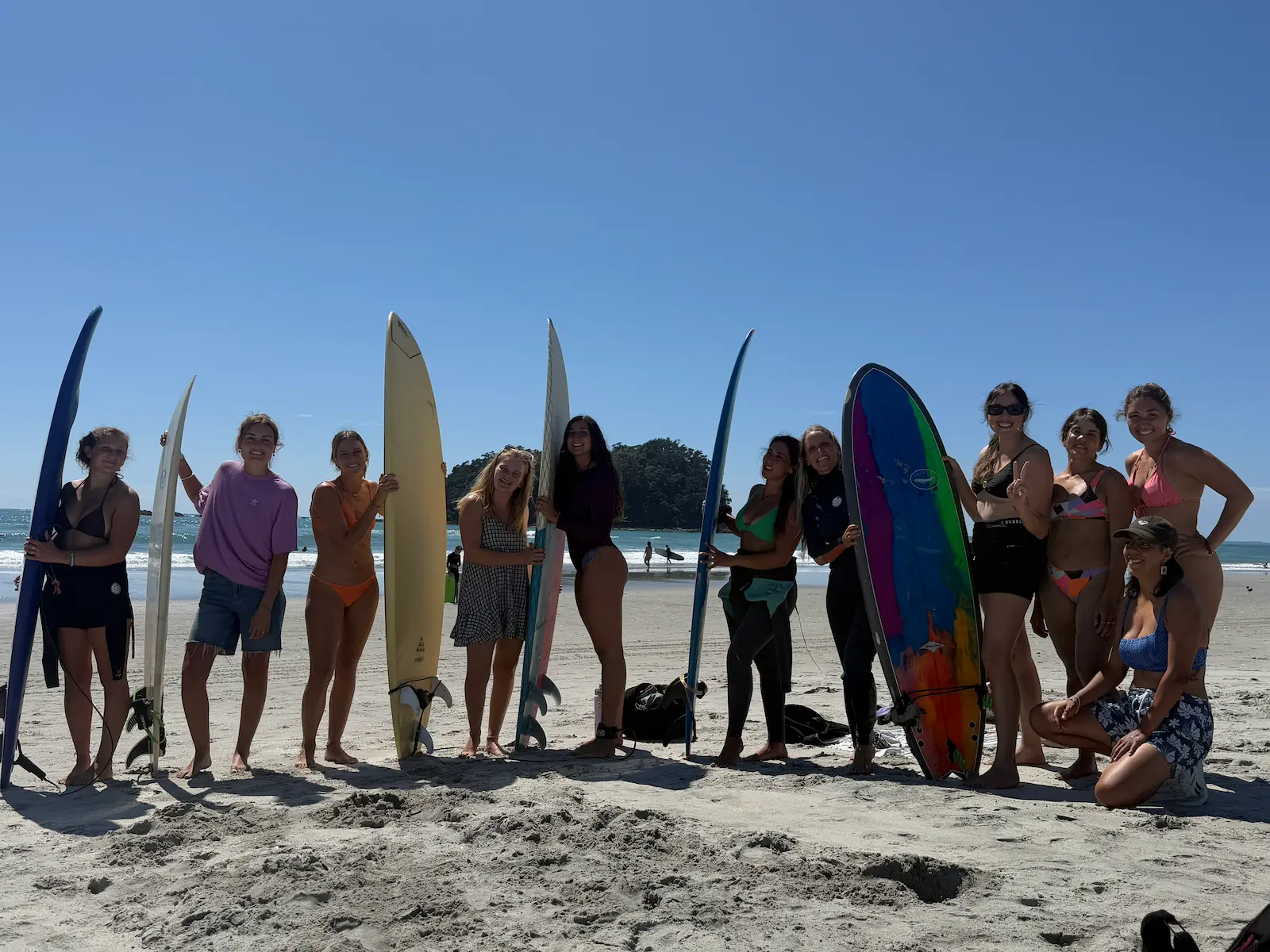 Brava Sisters surfing together